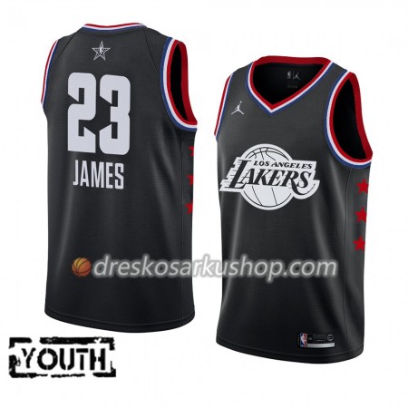 Dječji NBA Dres Los Angeles Lakers LeBron James 23 2019 All-Star Jordan Brand Crna Swingman